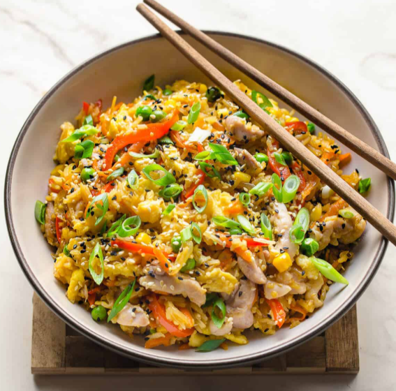 CHICKEN EGG FRIED RICE